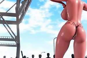 Mmd Sex Big Titted Meiko In Micro Bikini Body To Body